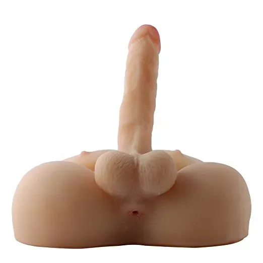 CHRIS - 15.4LB MALE TORSO SEX DOLL WITH 7.1" DILDO view 4