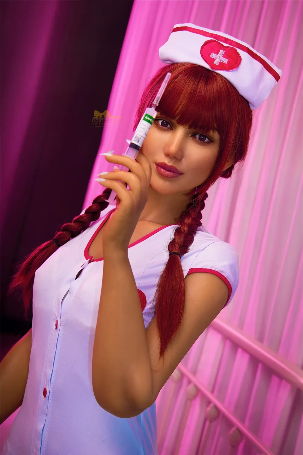 5FT5/168CM B CUP SILICONE NURSE SEX DOLL S13 – CELINE view 3