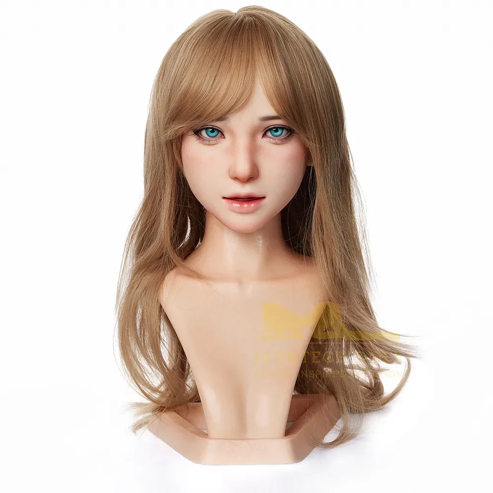 IRONTECH IMPLANT HAIR ROS + ROS MAX SEX DOLL HEAD ONLY view 4