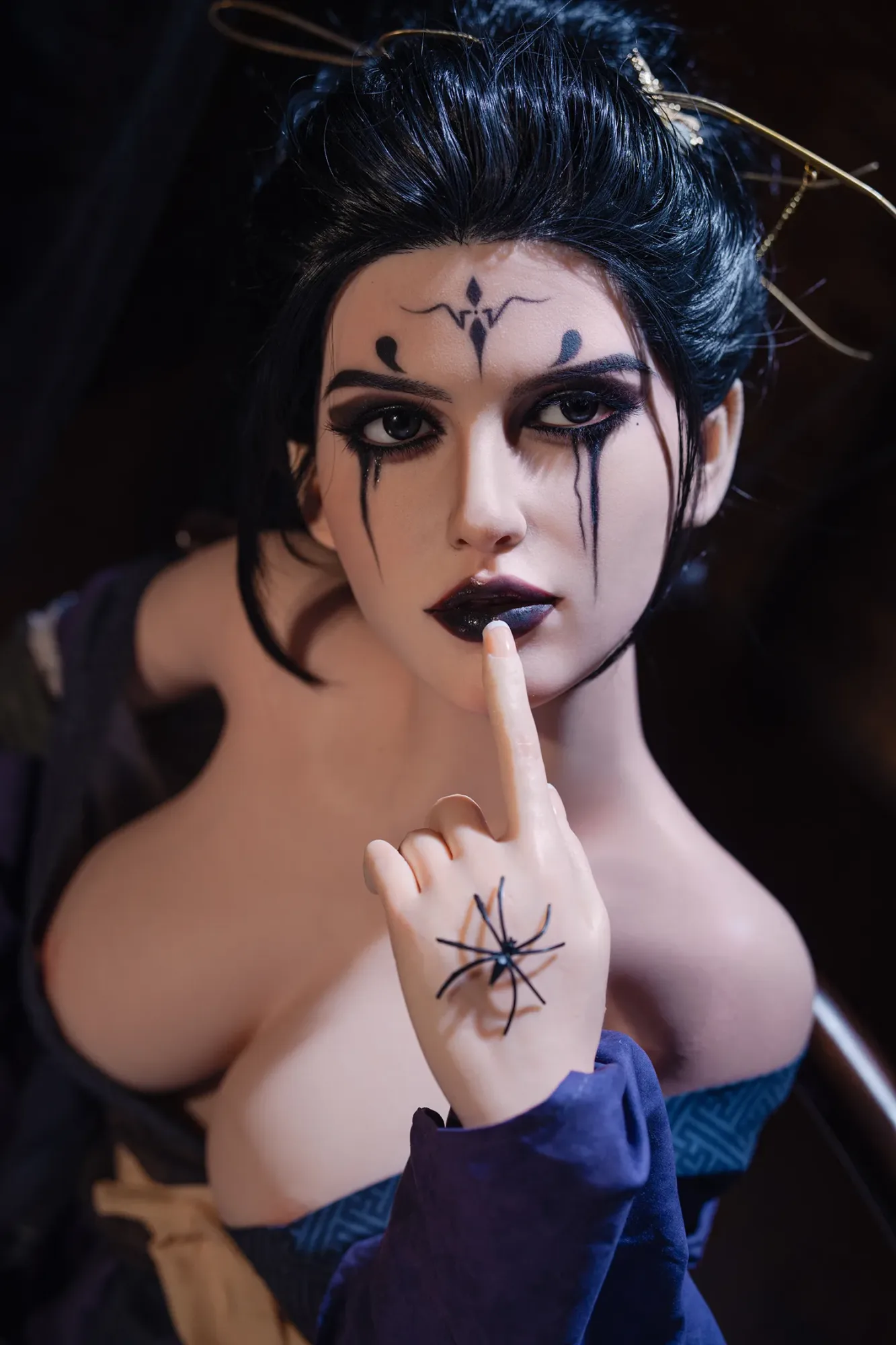 5FT4/164CM F CUP SILICONE BLACK MYTH SPIDER SPIRIT SEX DOLL S5 - SI MEI view 3