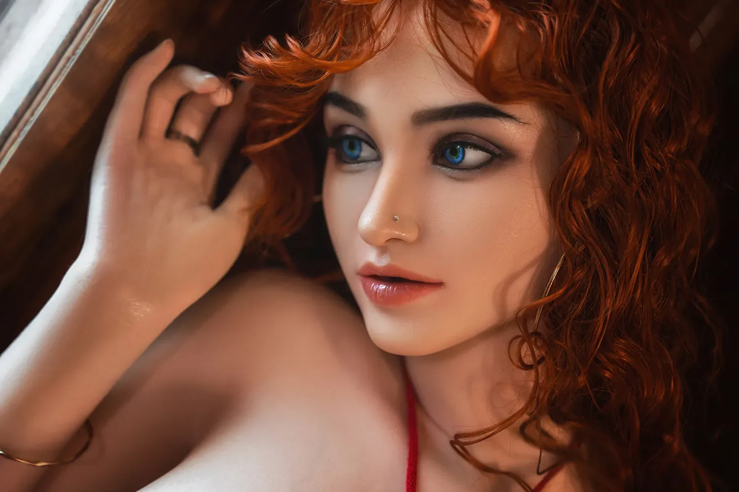 5FT1/156CM J CUP SILICONE RED CURLS SEX DOLL M31 - AVIS view 6