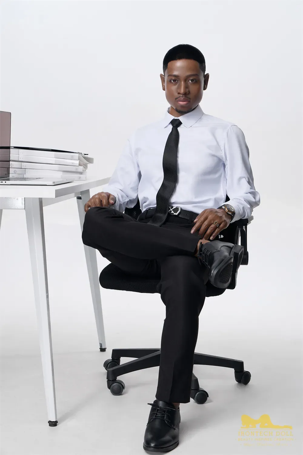 5FT6/170CM SILICONE MALE BLACK SEX DOLL M8 - HERMAN view 5