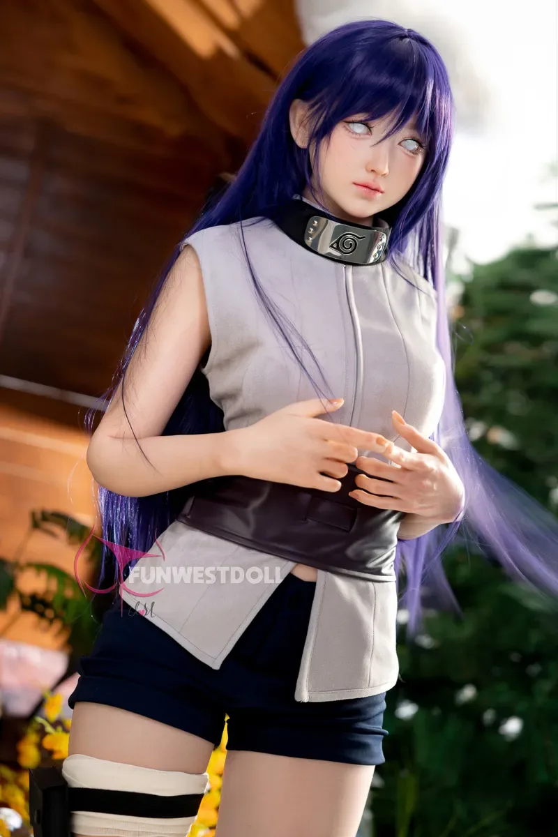 5FT2/159CM A CUP SILICONE HINATA SEX DOLL - ANIME AMY