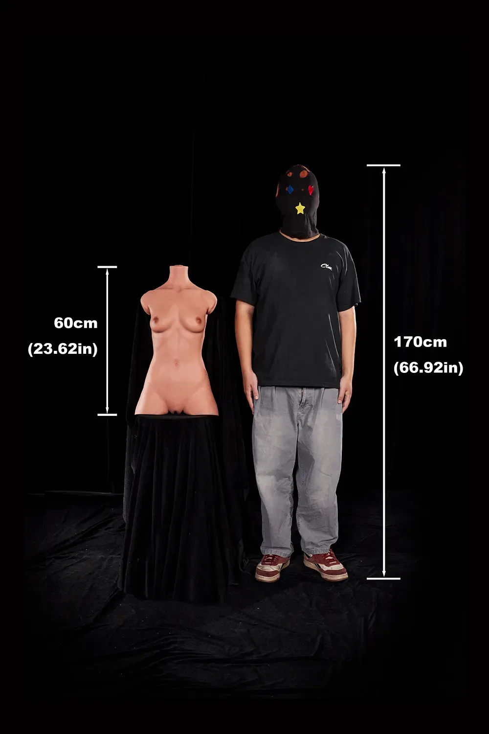 CARMEN 661# - 30.75LB FLAT CHEST SILICONE SEX DOLL TORSO (LIGHTWEIGHT EDITION) view 6