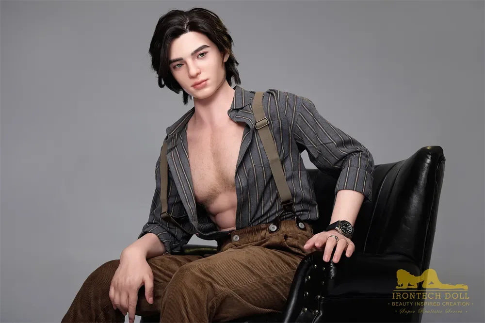 5FT6/170CM SILICONE MALE PHOTOGRAPHER SEX DOLL M9 - LUCAS view 3