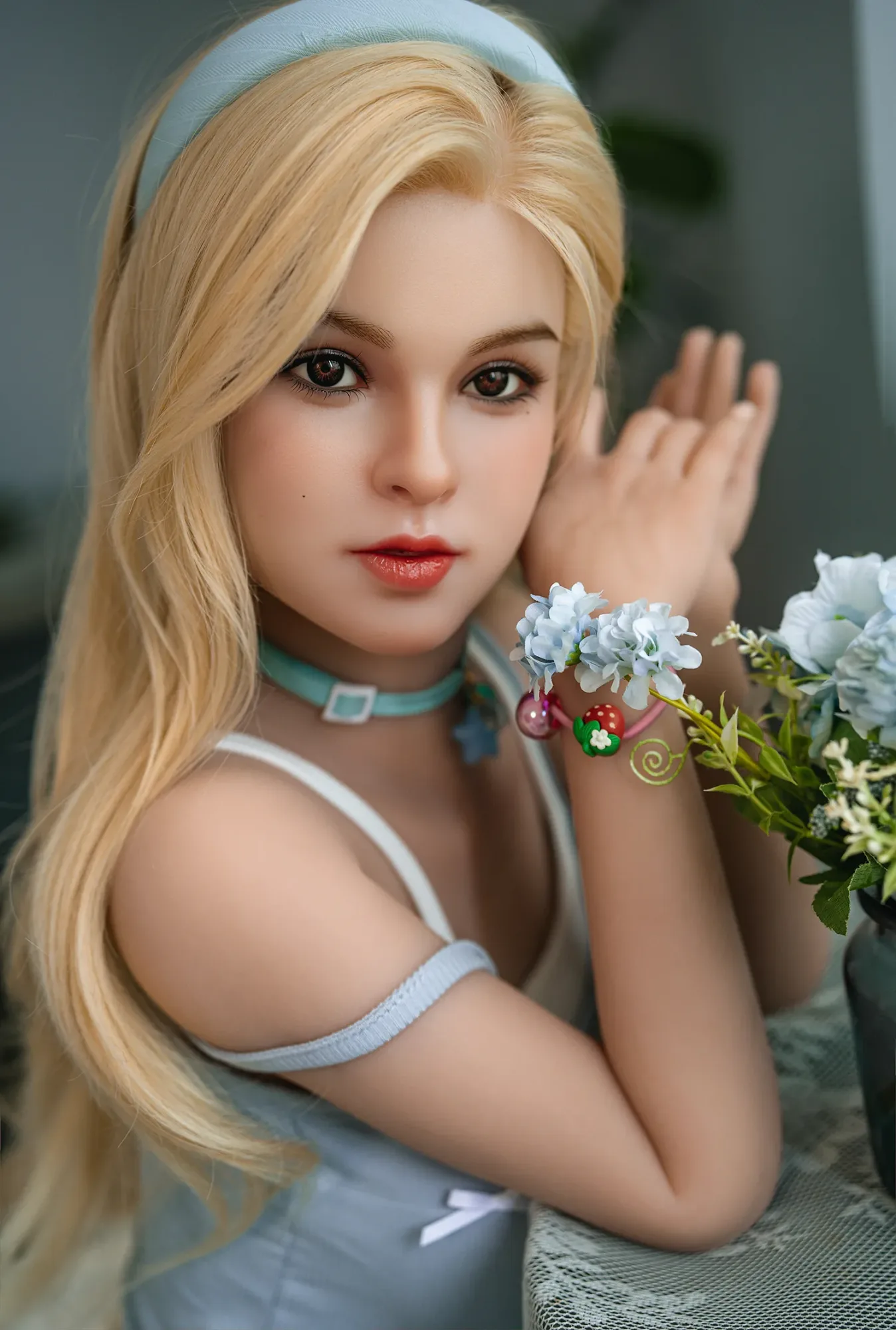 4FT9/150CM E CUP SILICONE HEAD YOUNG SEX DOLL M15 - LIVIA