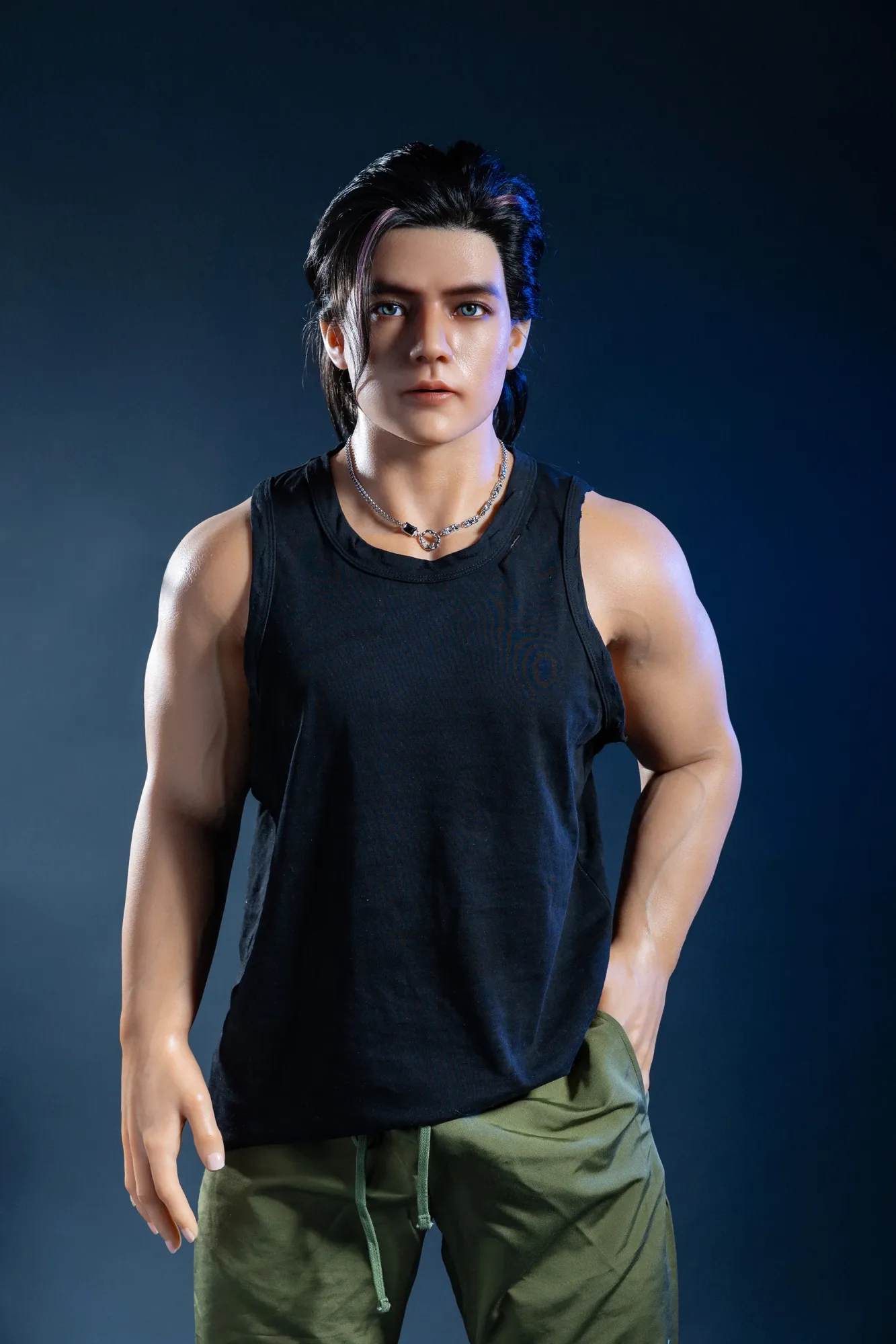 5FT6/170CM SILICONE SEAMLESS NECK MALE SEX DOLL - HAN