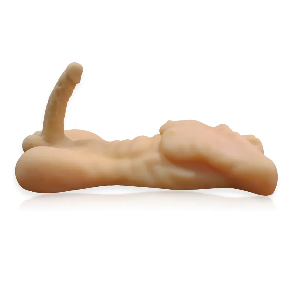 CHRIS - 15.4LB MALE TORSO SEX DOLL WITH 7.1" DILDO view 5