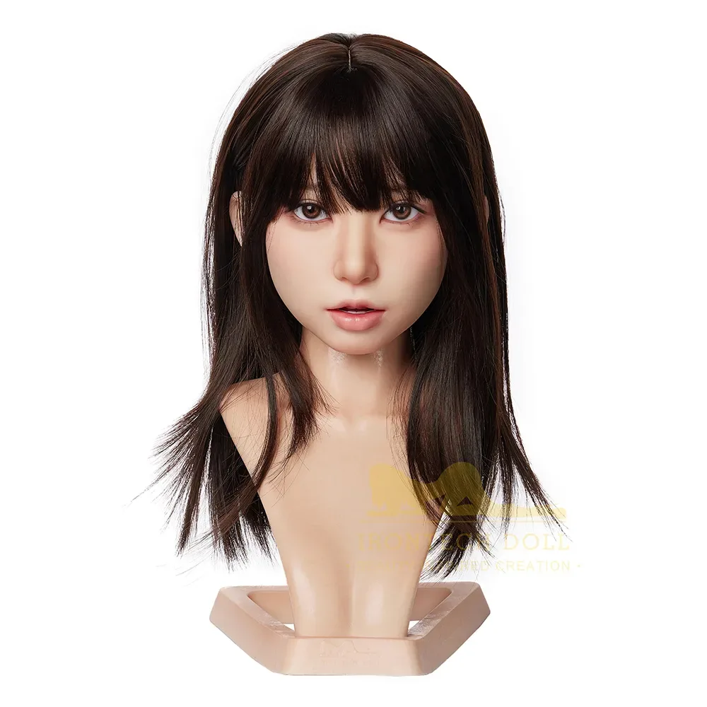 IRONTECH IMPLANT HAIR ROS + ROS MAX SEX DOLL HEAD ONLY view 8