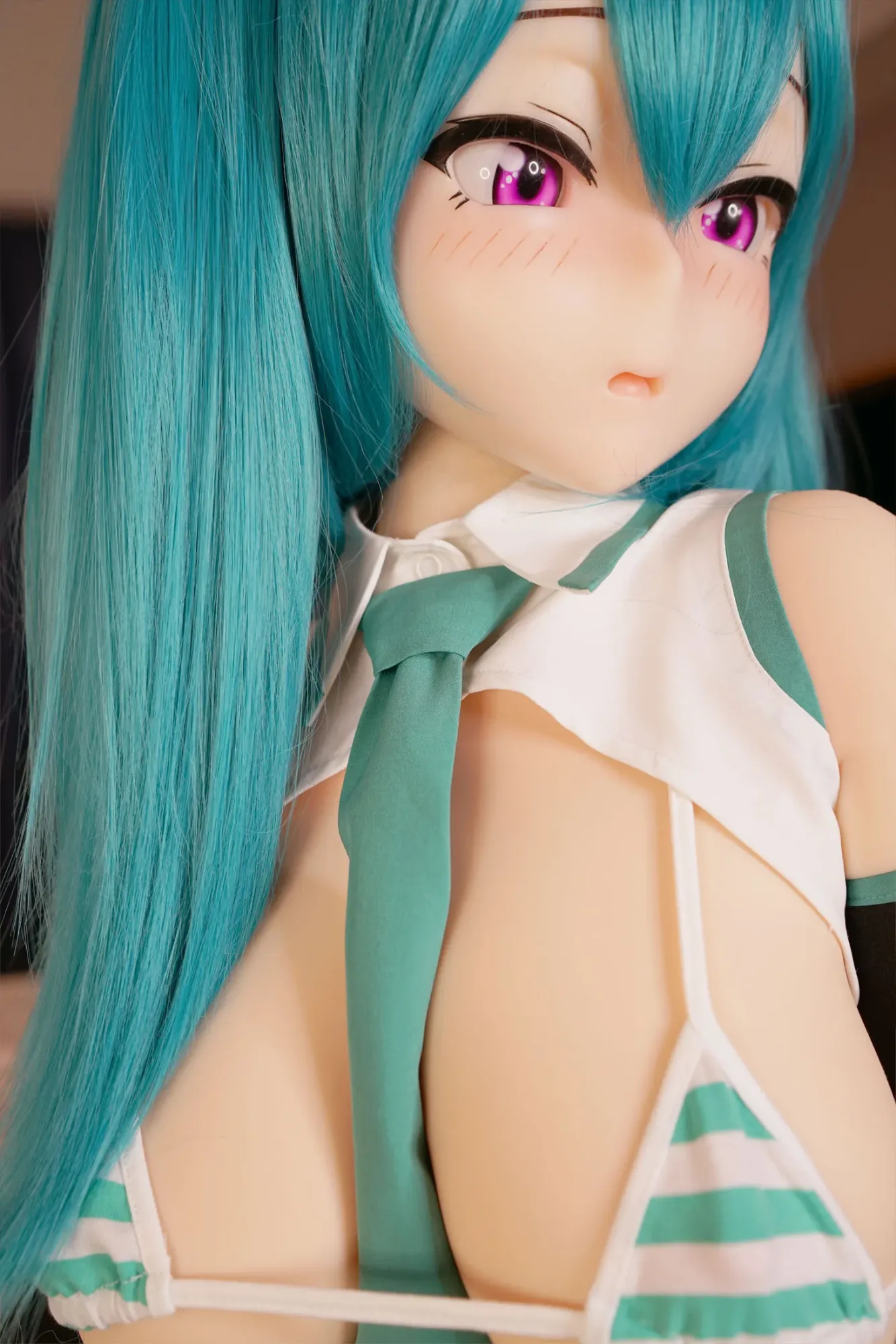 4FT9/150CM F CUP HYPER SOFT SILICONE HATSUNE MIKU SEX DOLL - AKANE view 8