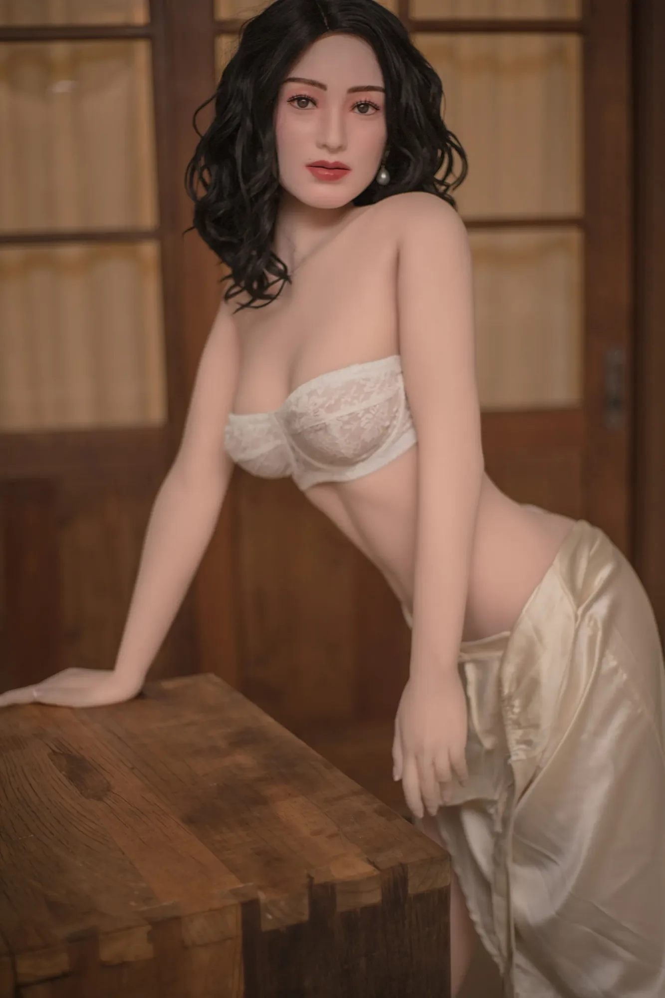 5FT2/157CM C CUP SILICONE HEAD JAPANESE MILF SEX DOLL - SHARLA