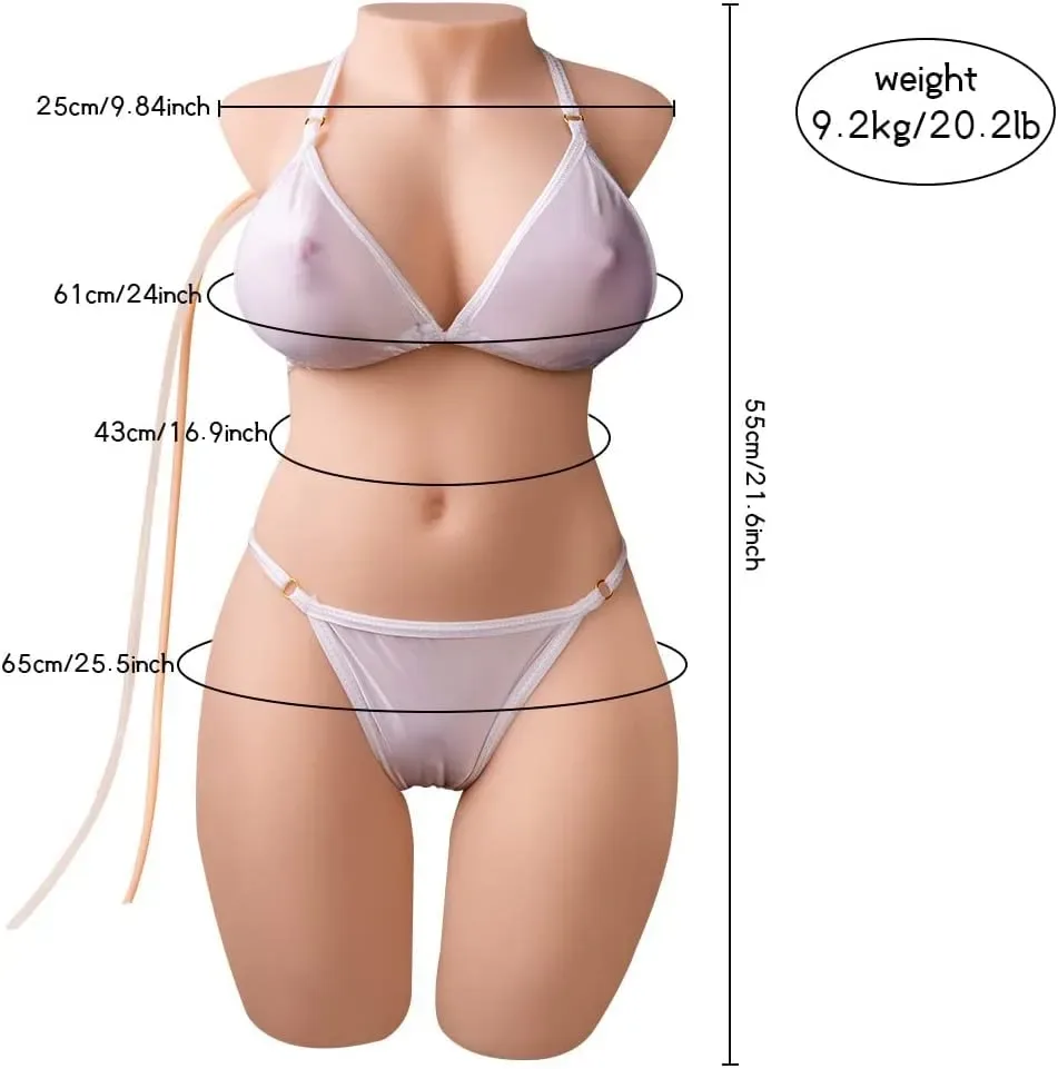 MIAH AUTO - 35.3LB SUCKING VIBRATING LIFE SIZED SEX DOLL TORSO view 6
