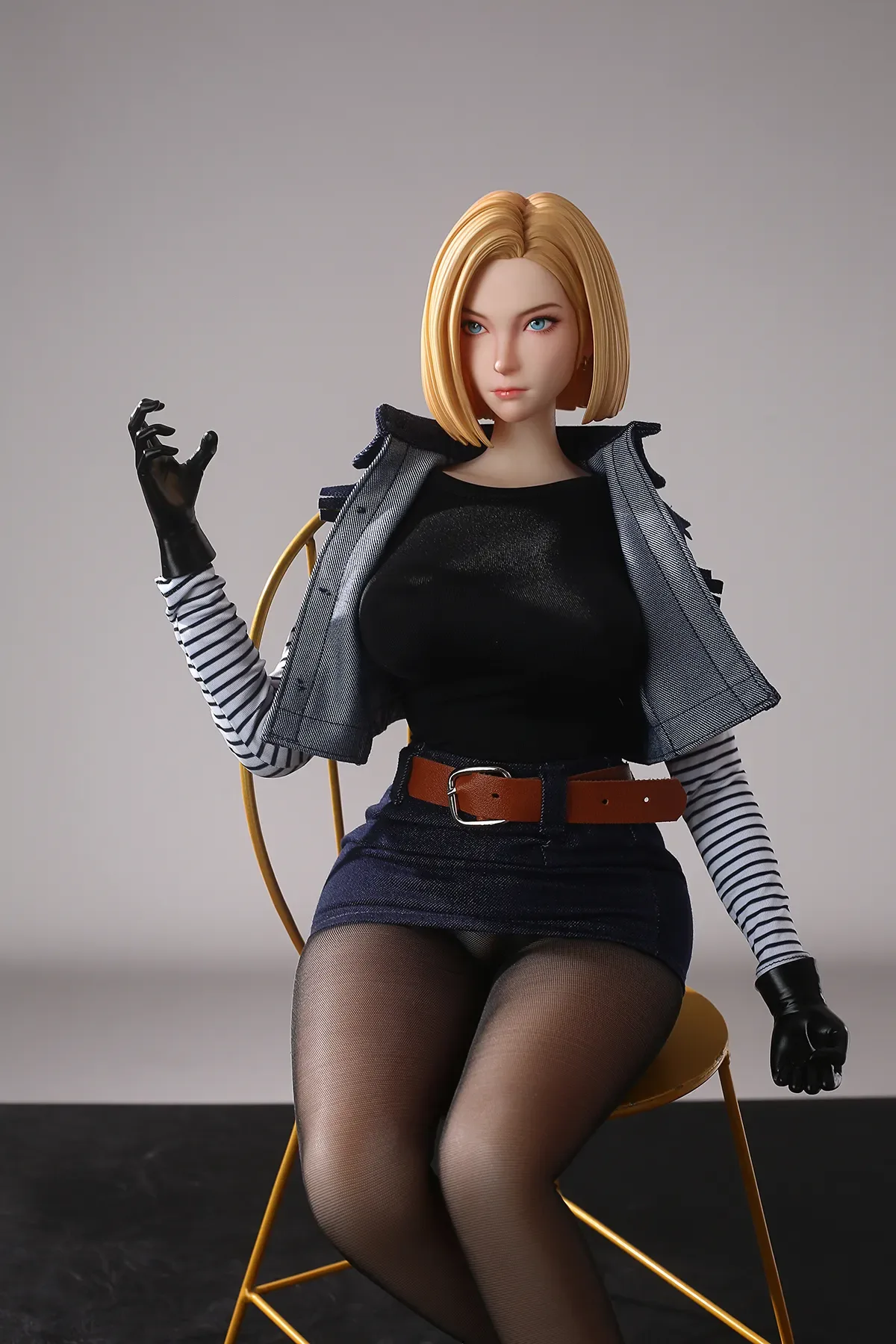 ANDROID 18 SEX DOLL - SILICONE ANIME SMALL SEX DOLL