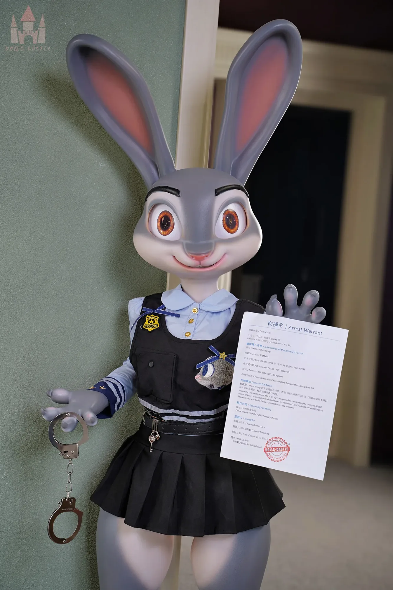 (EU STOCK) 5FT5/168CM A CUP SILICONE SEAMLESS NECK JUDY HOPPS SEX DOLL – RABBY view 7