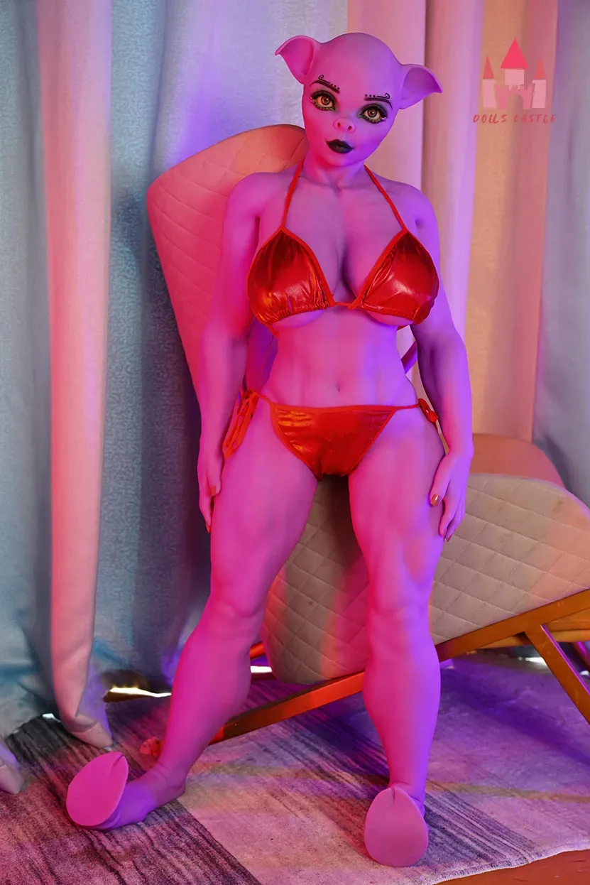 4FT9/150CM J CUP TPE ALIEN SEX DOLL - PIGGIE view 3