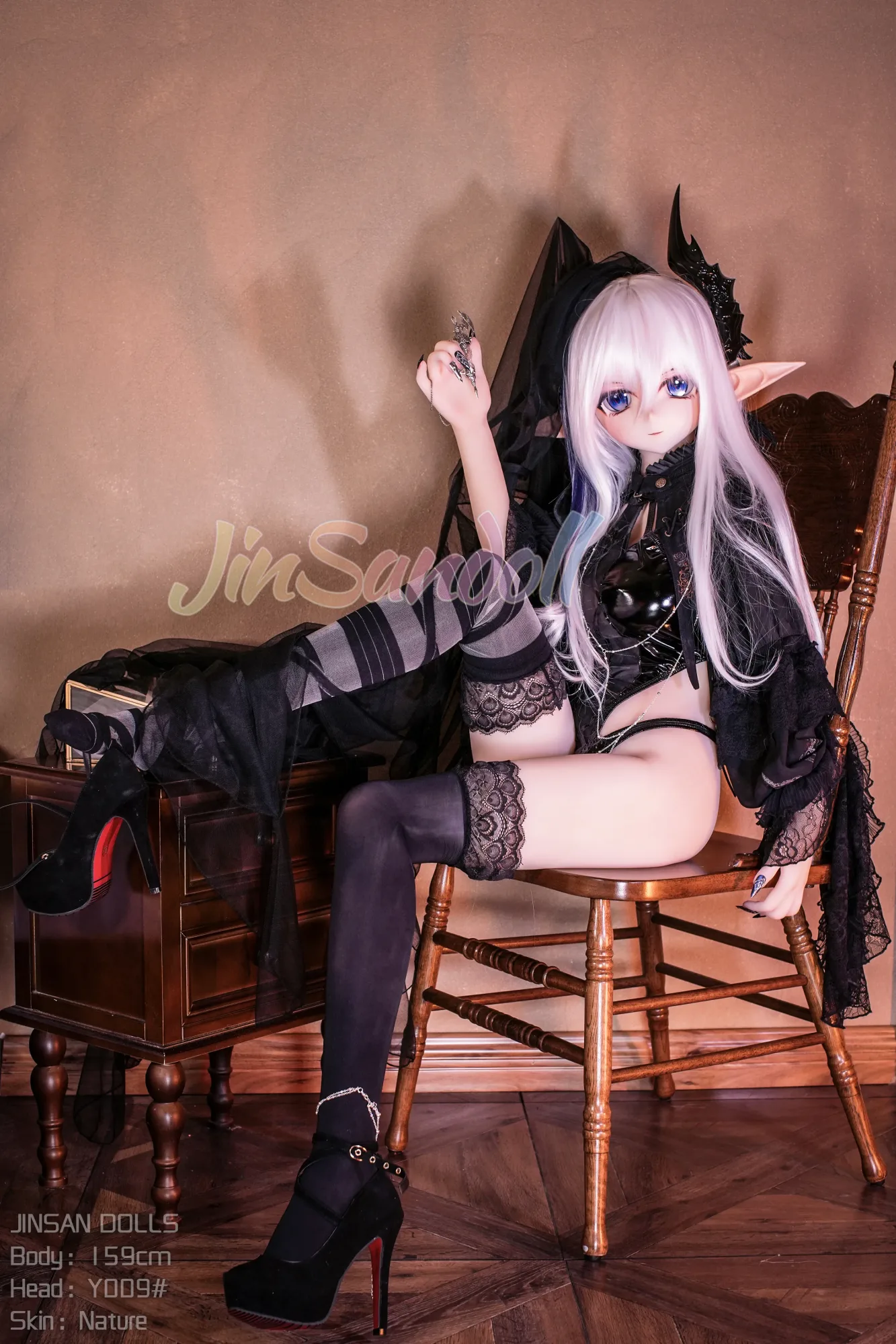 5FT3/159CM B CUP PVC HEAD TPE SEX DOLL - ELITA view 2