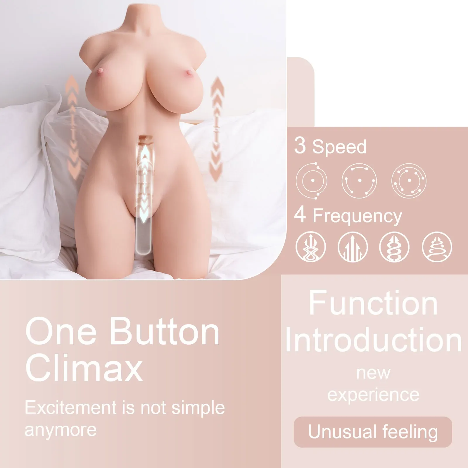 TIDY AUTO - 36.8LB AUTO THRUSTING FULL SIZE SEX DOLL TORSO view 5