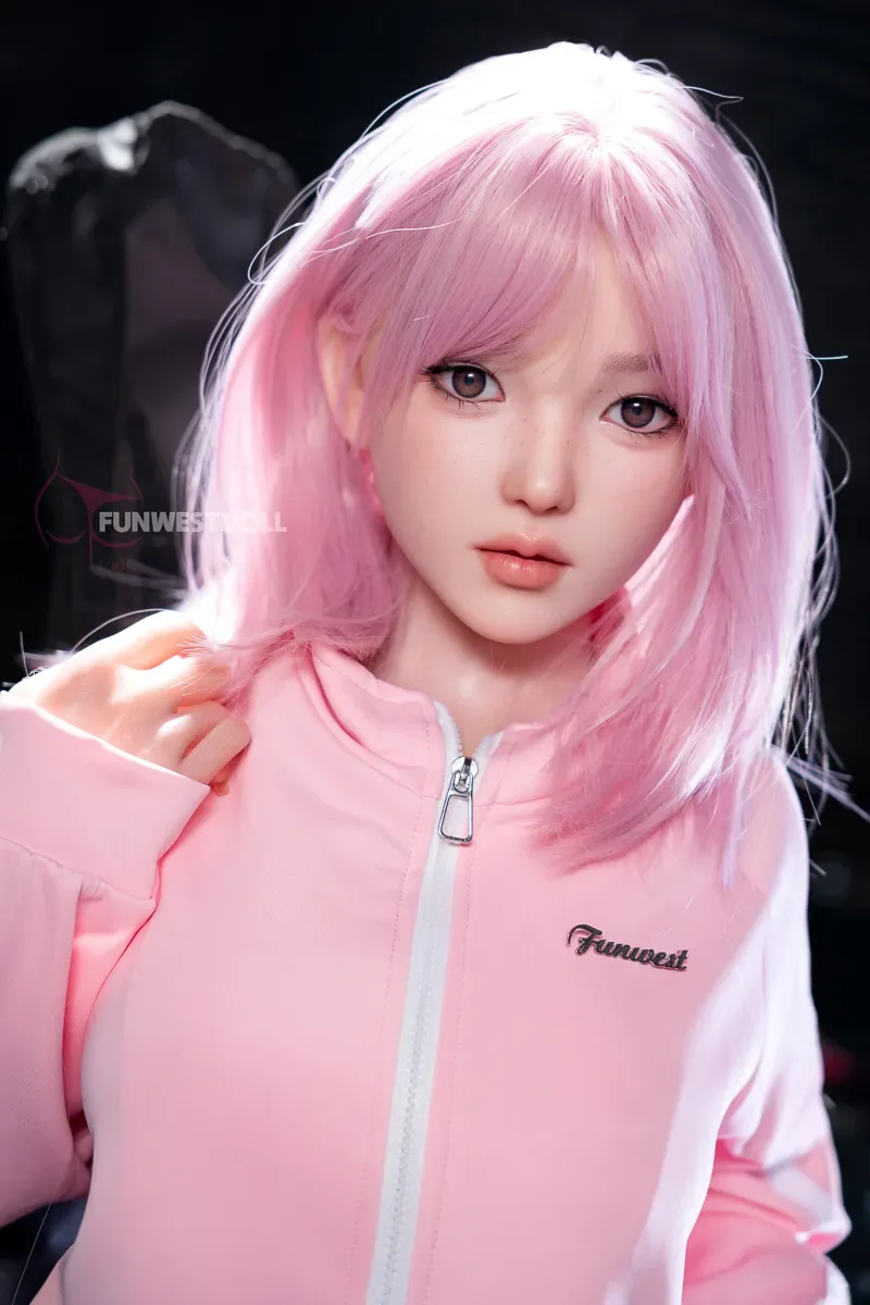 5FT/152CM D CUP SILICONE PINK HAIR SEX DOLL - NIKA view 2