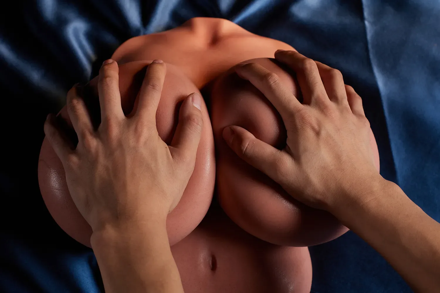 SI-B-92(BLACK) - 17.1LB SILICONE BREAST SEX TORSO view 4