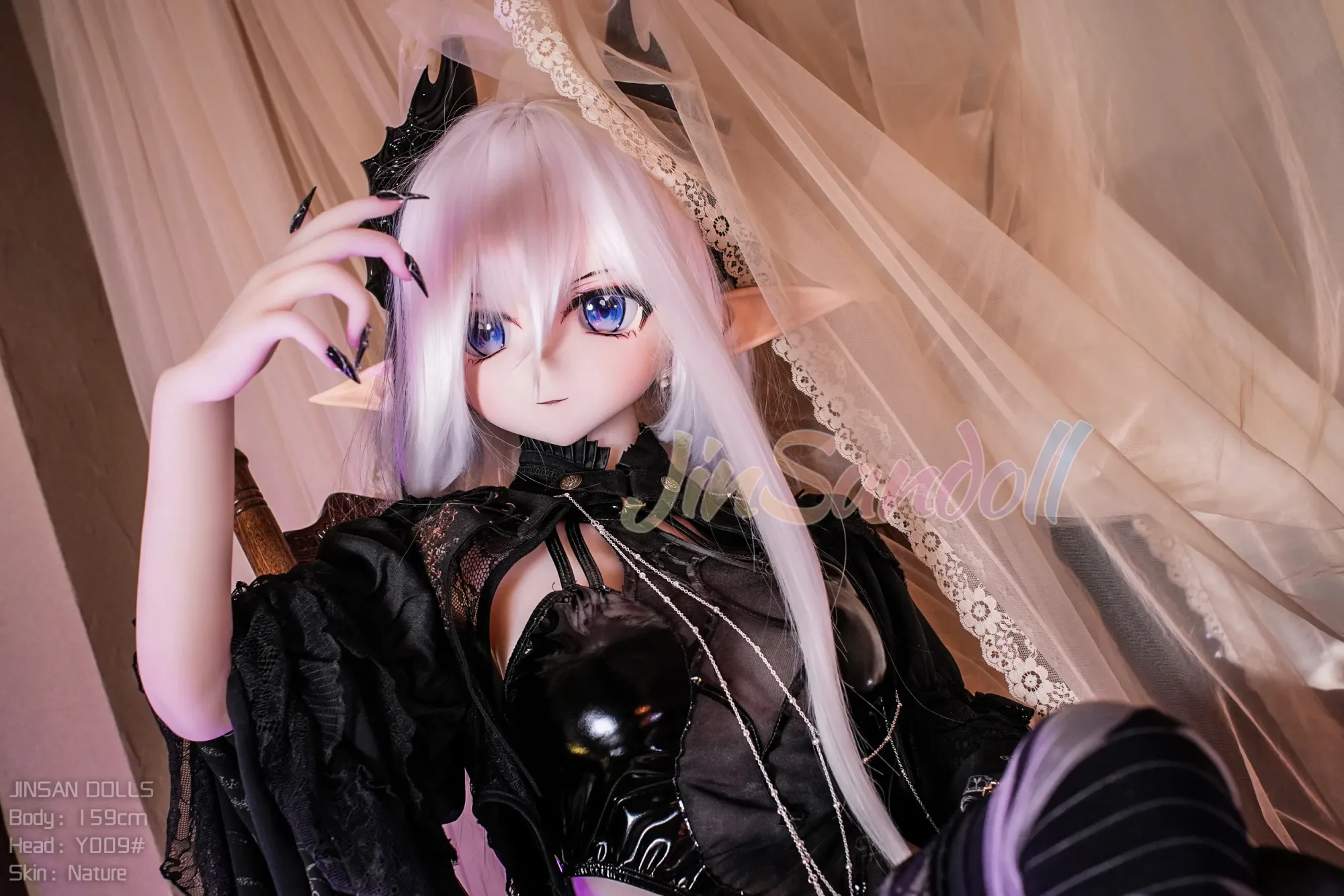 5FT3/159CM B CUP PVC HEAD TPE SEX DOLL - ELITA view 7