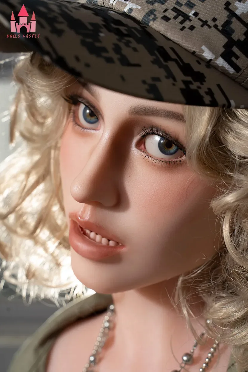 5FT2/160CM G CUP SILICONE BLONDE CURLS SEX DOLL - MARJORIE view 3