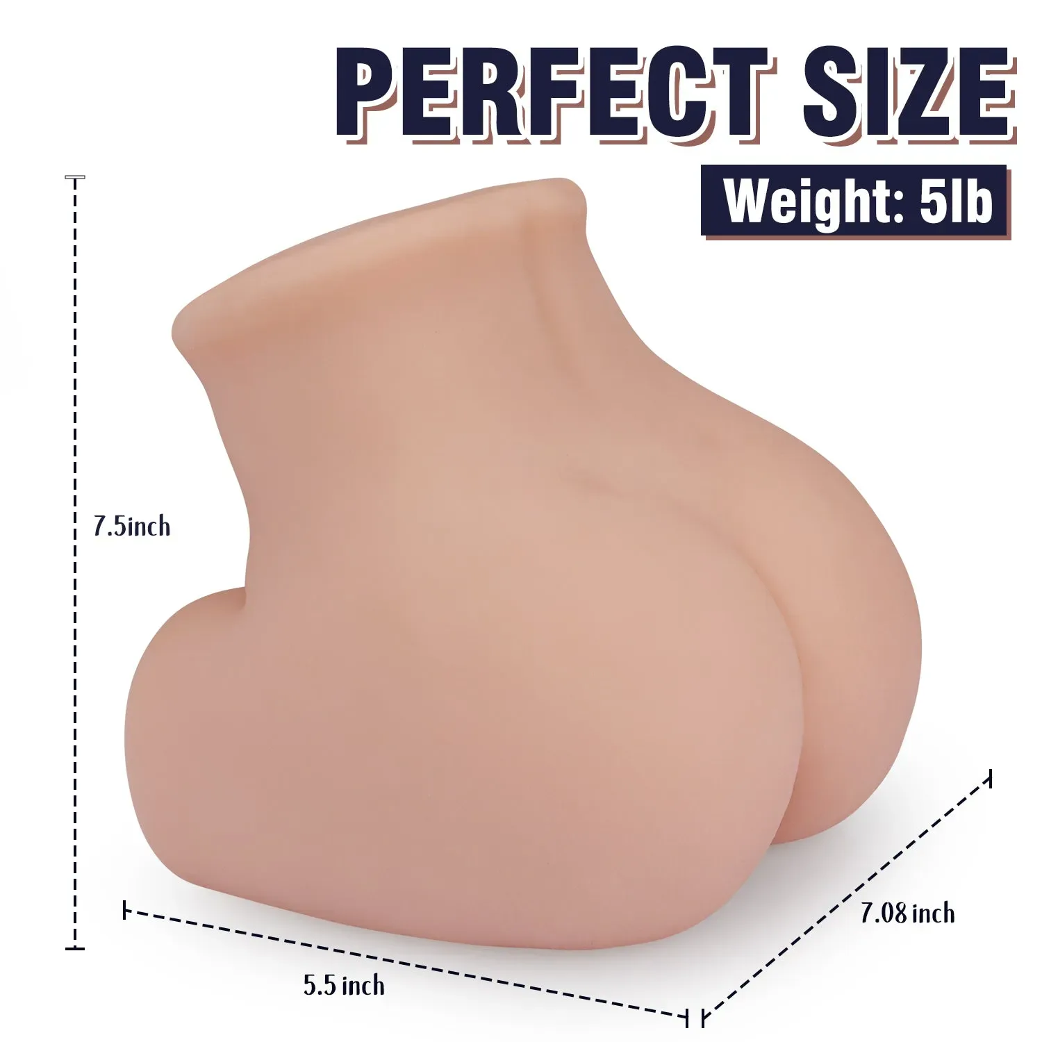 MINNION - 5LB REALISTIC MINI SEX DOLL TORSO WITH TWO CHANNELS view 2
