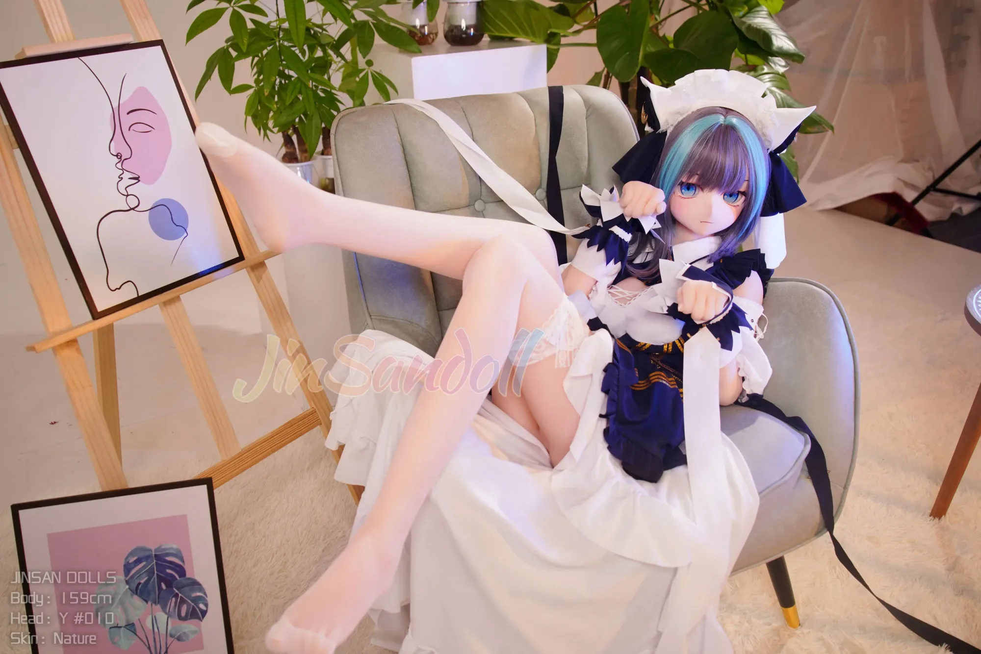 5FT3/159CM B CUP PVC HEAD ANIME TPE SEX DOLL - YUKIO view 4