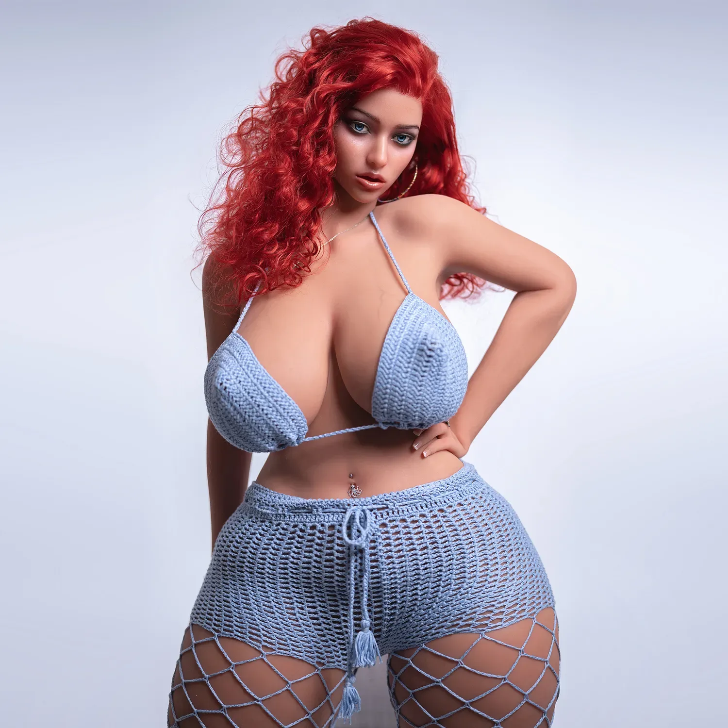 5FT3/163CM G CUP SILICONE HEAD BIG ASS SEX DOLL M12 (LIGHTWEIGHT) - SUSAN