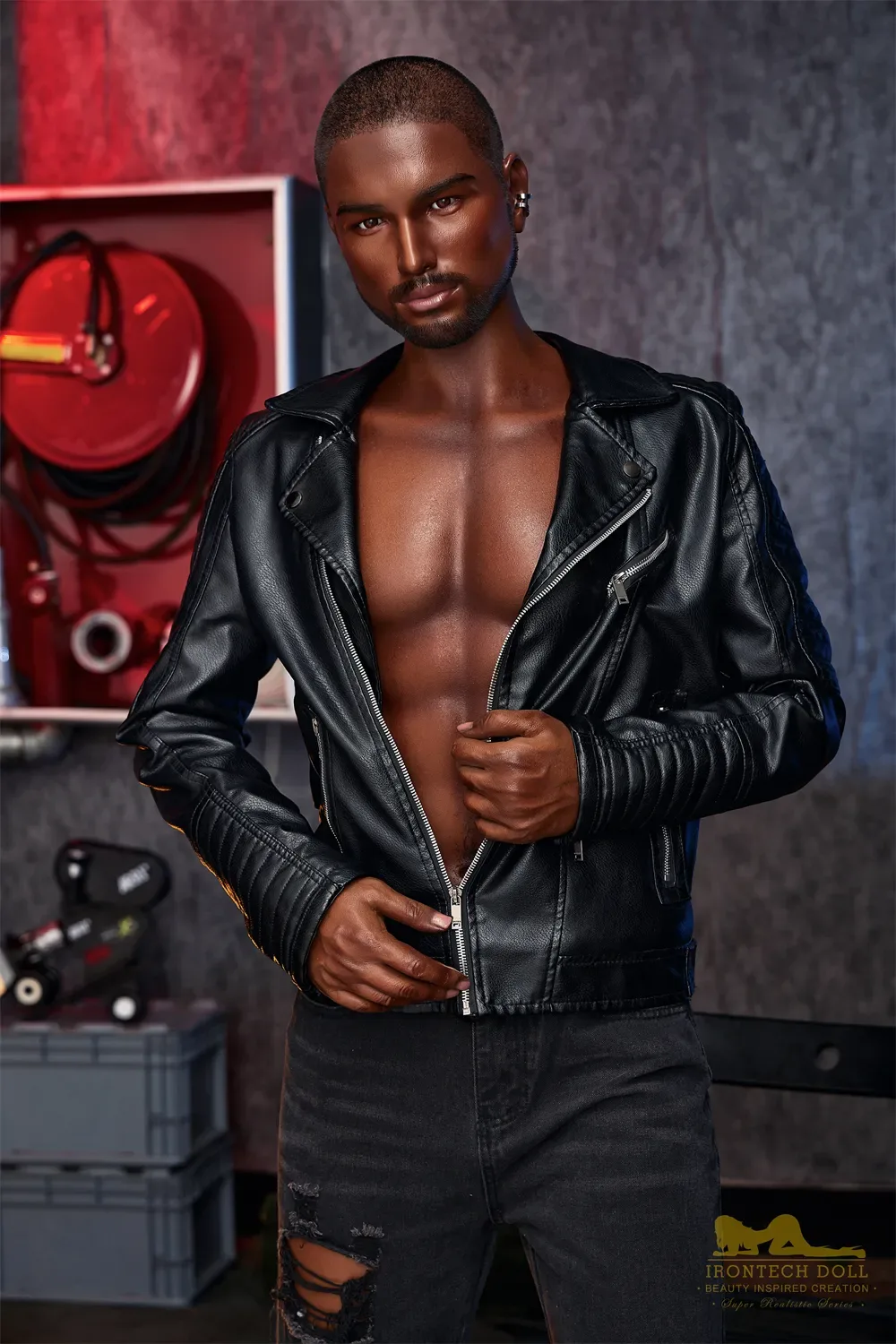 5FT6/170CM SILICONE MALE SEX DOLL M1 - KEVIN BLACK