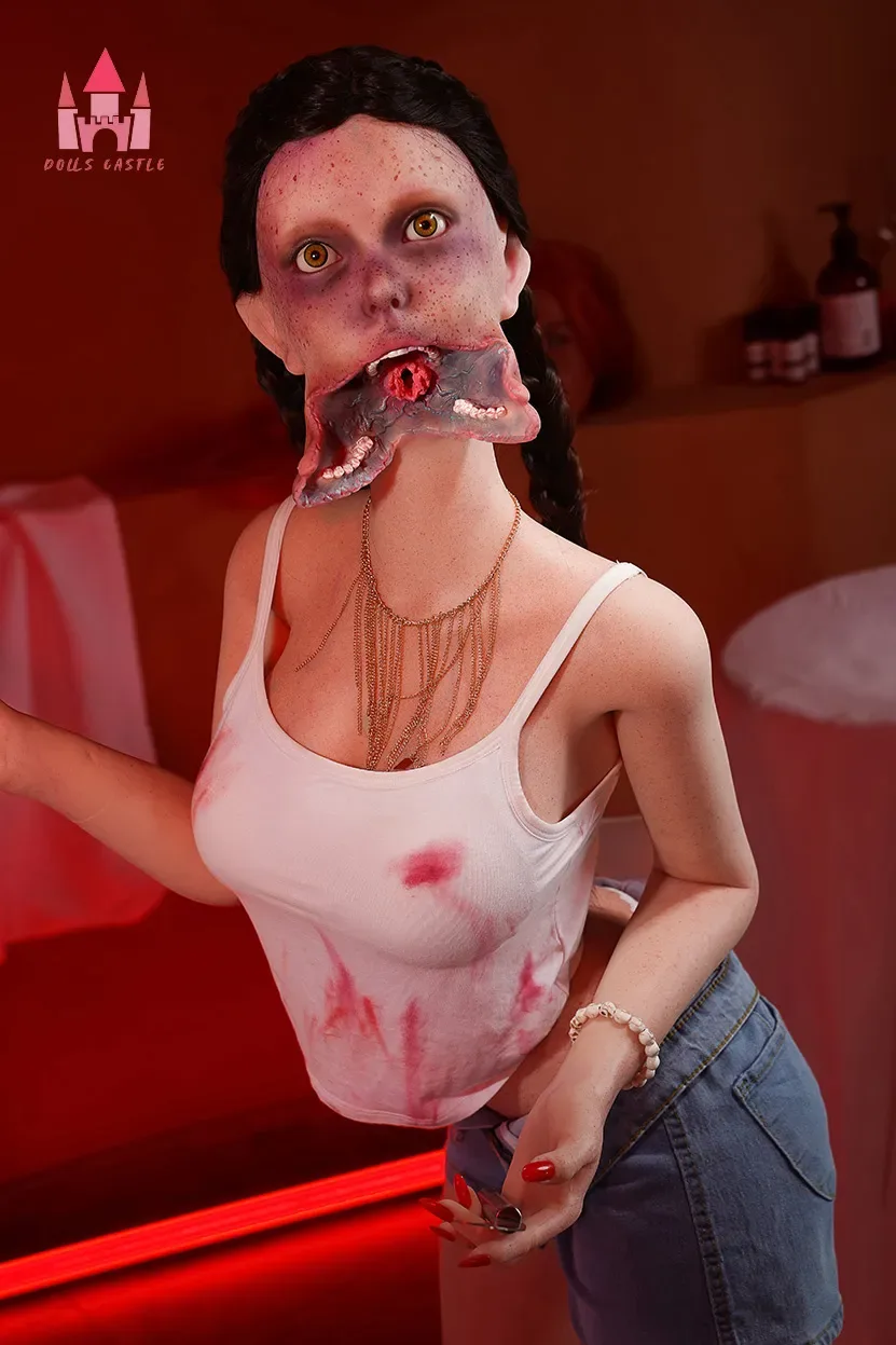 5FT2/158CM D CUP SILICONE ZOMBIE SEX DOLL - ELLA view 8