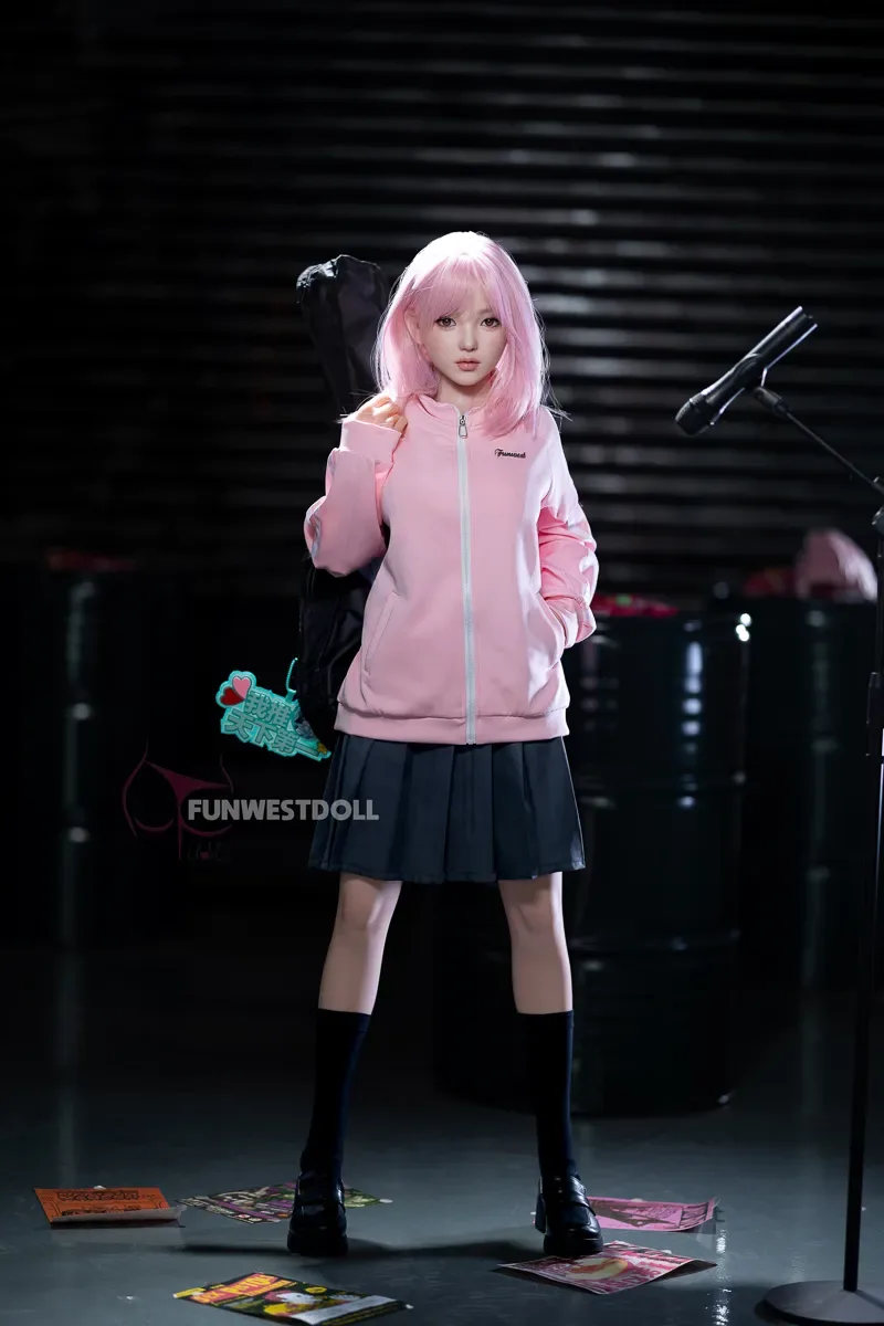 5FT/152CM D CUP SILICONE PINK HAIR SEX DOLL - NIKA view 8
