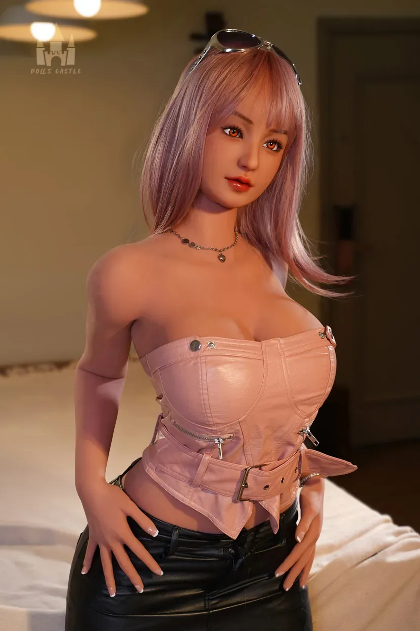 5FT3/163CM F CUP TPE PINK HAIR SEX DOLL - KOTONE view 5