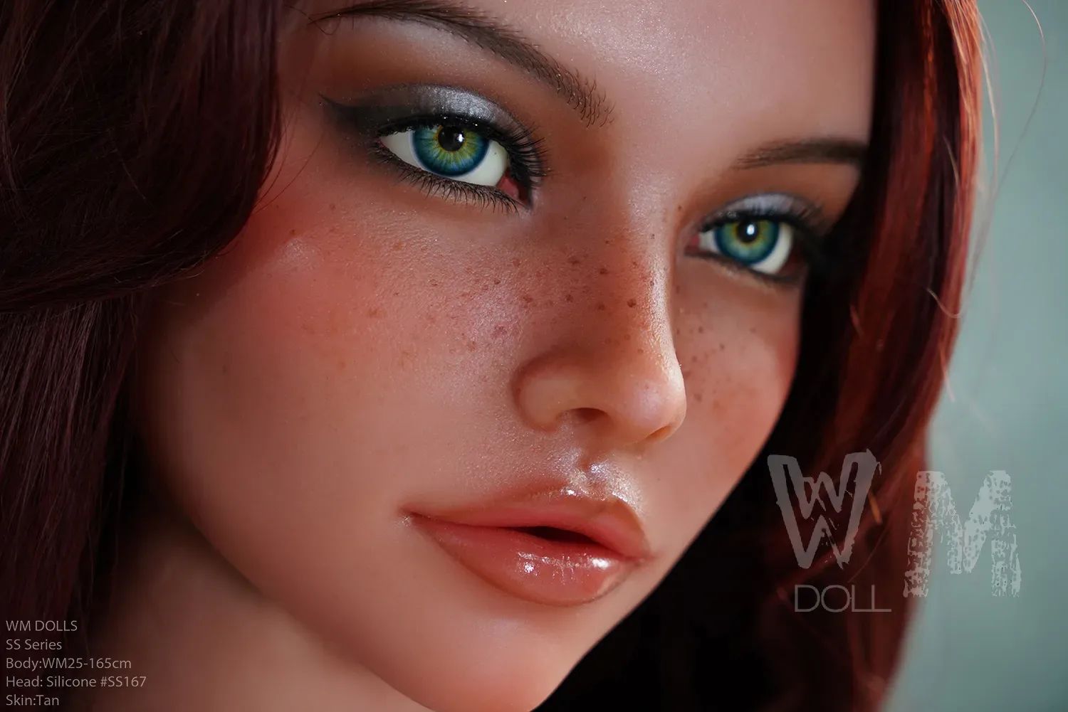 5FT4/165CM E CUP ROS HEAD S-TPE FRECKLE TAN SEX DOLL - SS SERIES MANDY view 7