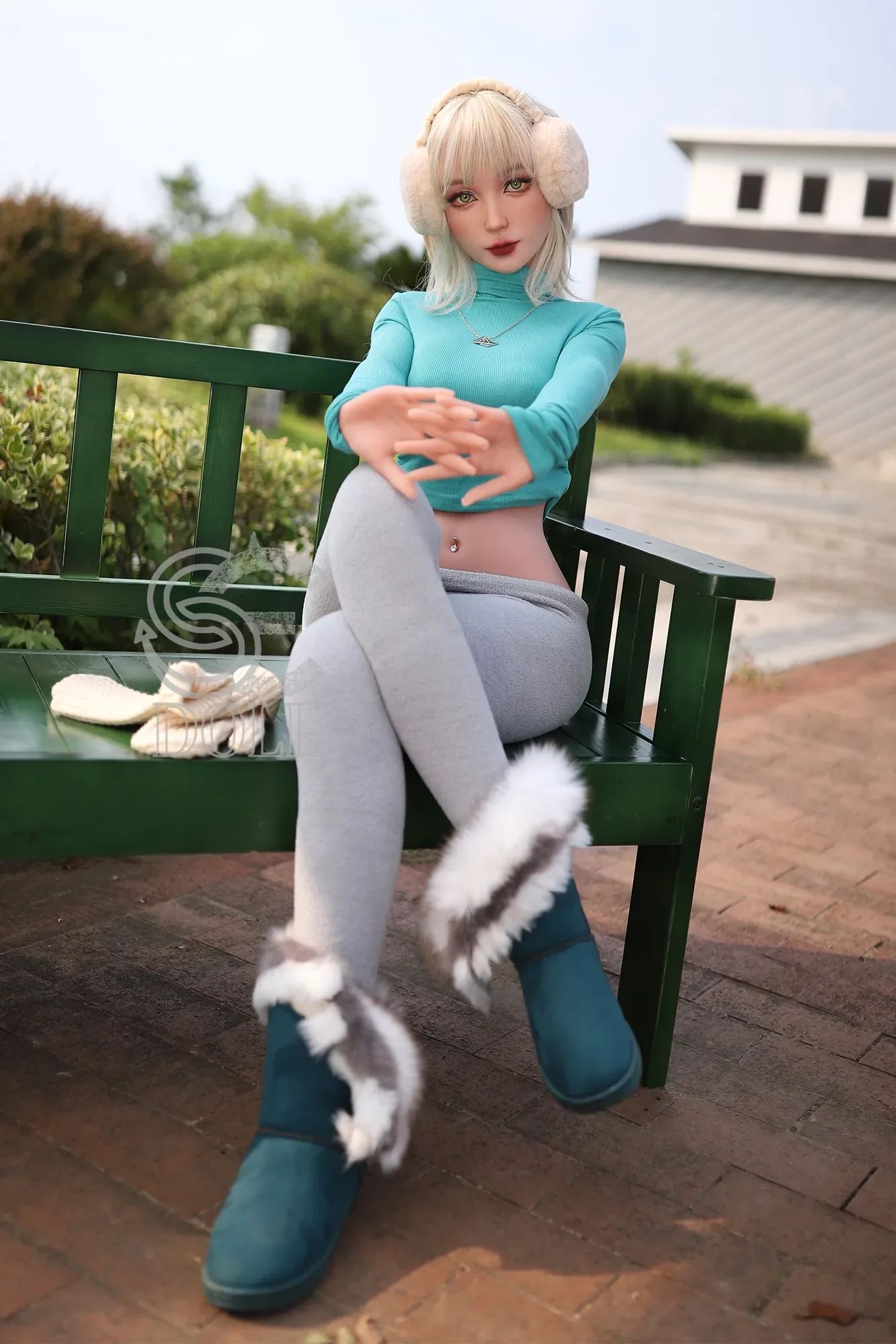 5FT3/161CM F CUP TPE WHITE HAIR SEX DOLL – WINOLA.B view 5