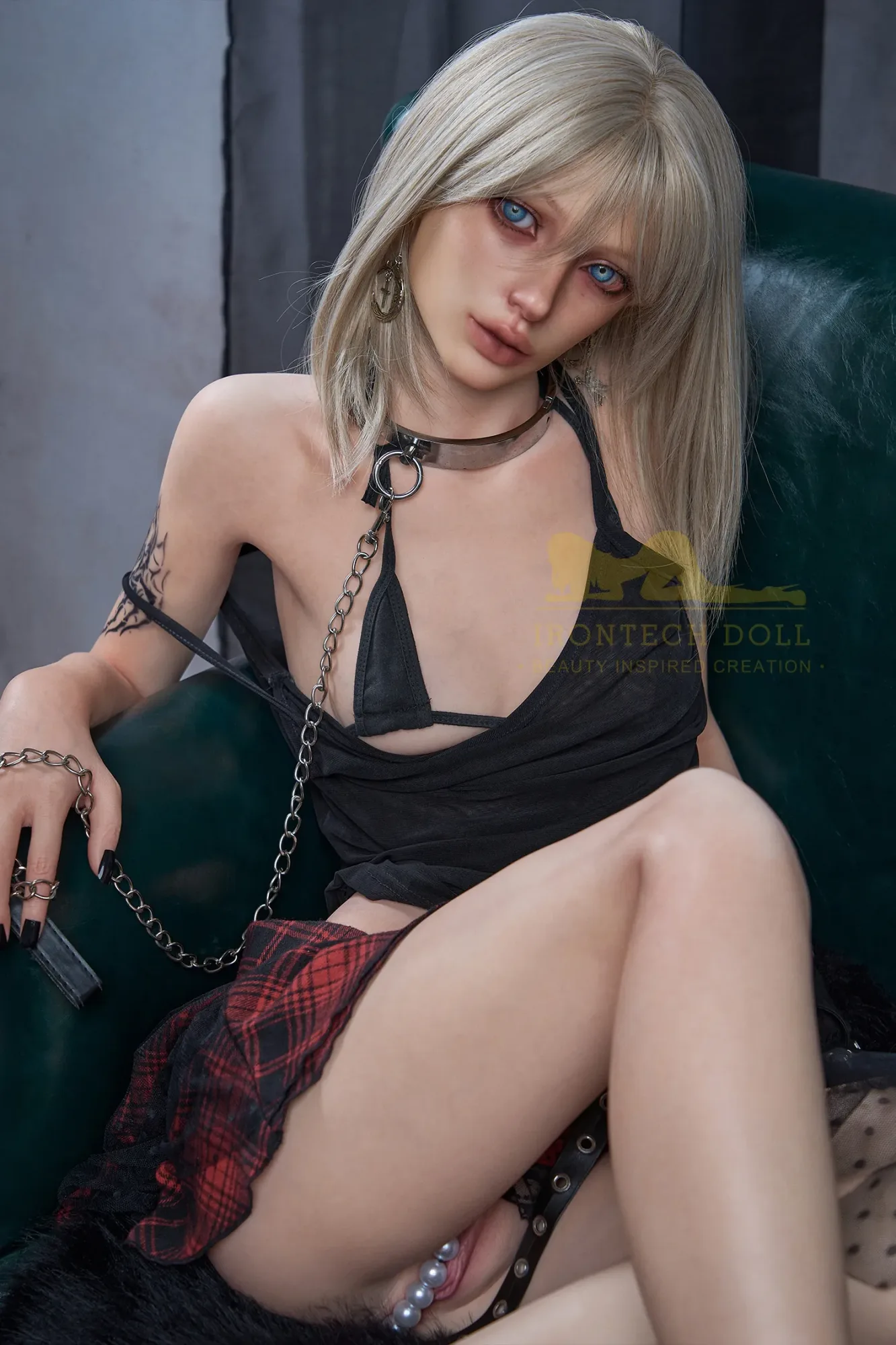 5FT3/161CM MINUS A CUP SILICONE SKINNY SEX DOLL B1 - BAILEY