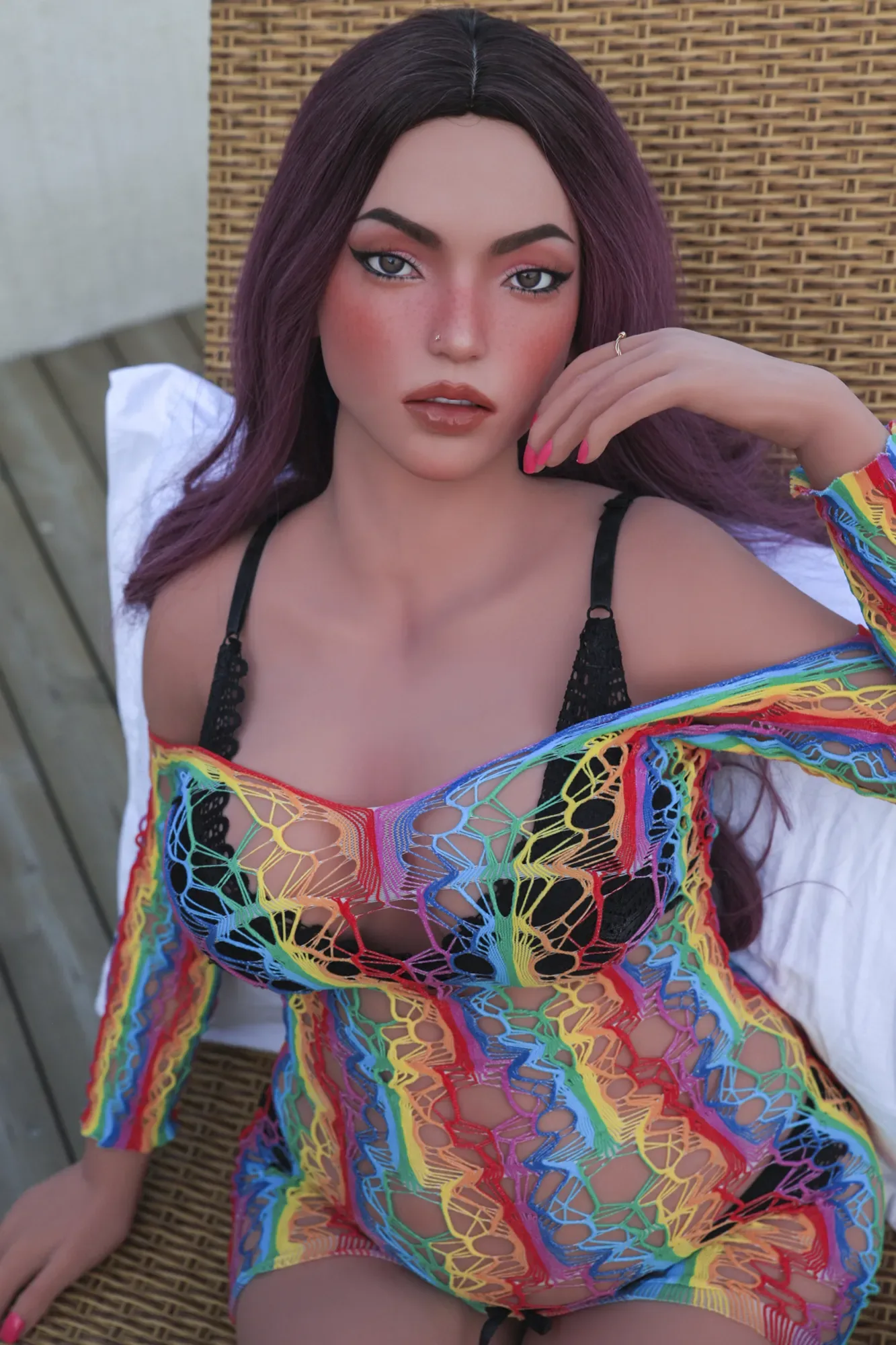 5FT/155CM E CUP SILICONE HEAD&TPE BODY SEX DOLL - GINNY view 8