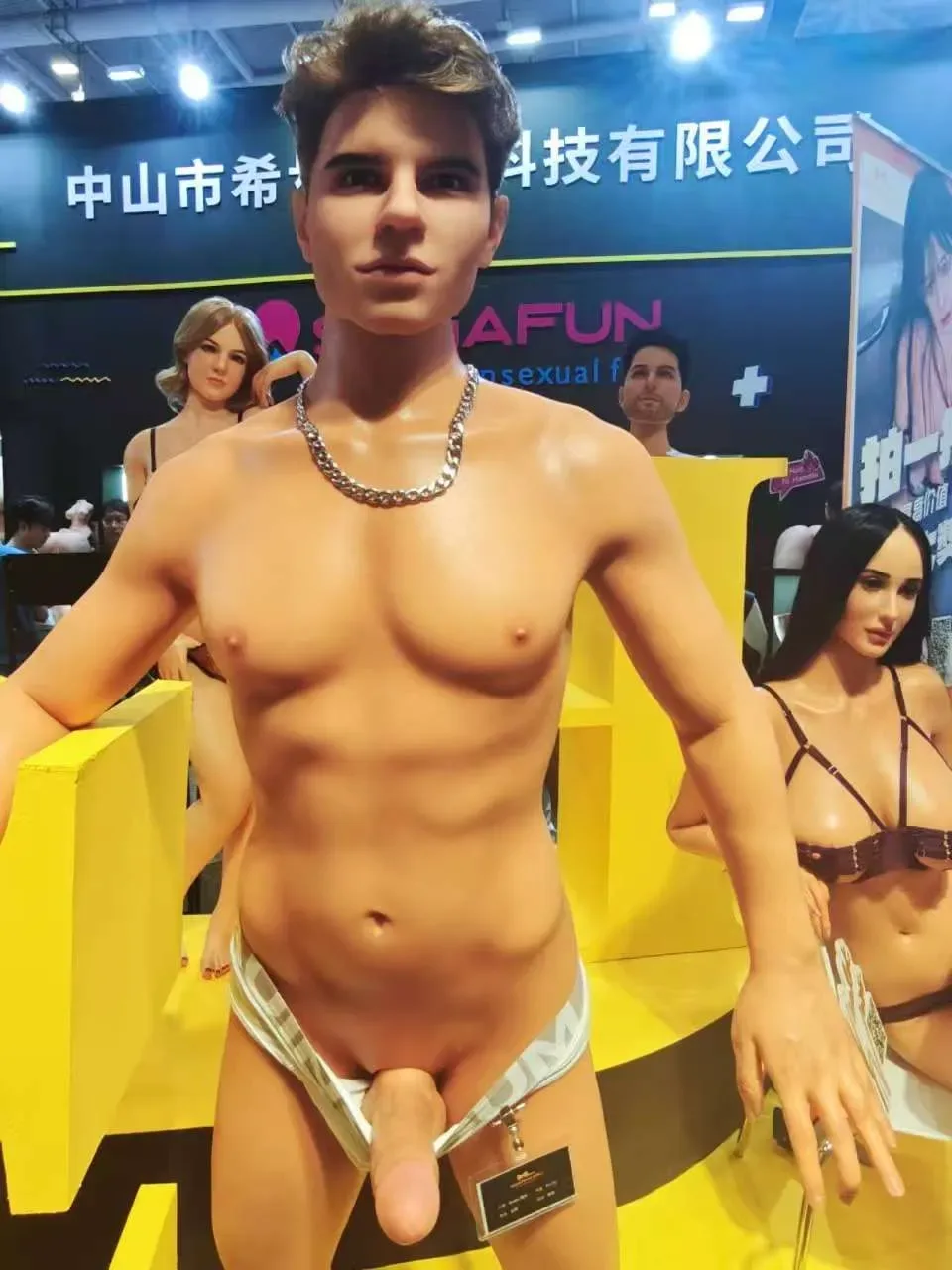 5FT7/175CM PORNSTARS SILICONE TANNED MALE SEX DOLL - DRAKE VON view 2