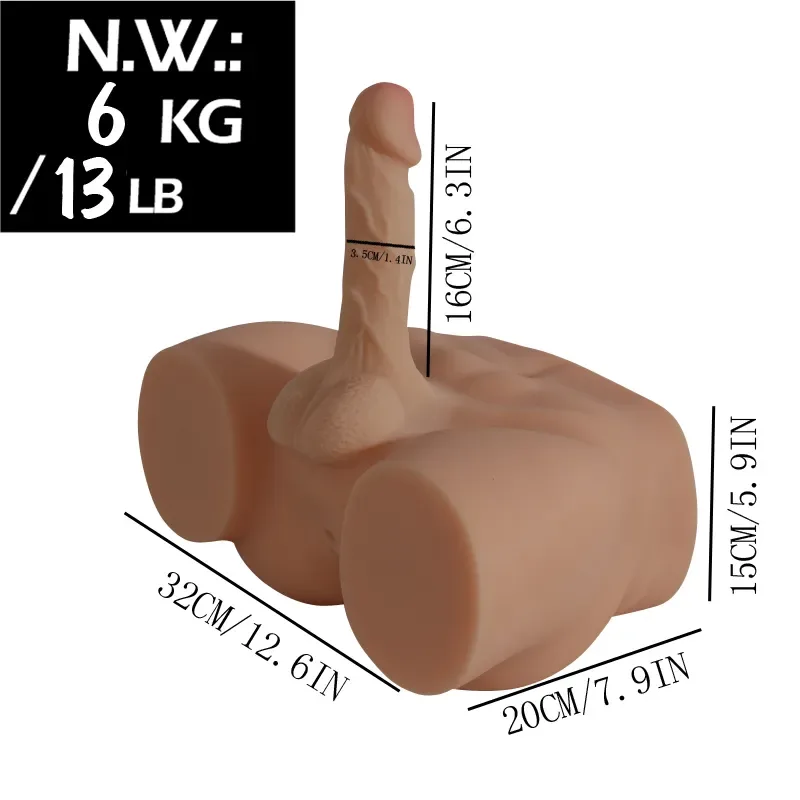 JASPER - 11 LB BIG ASS SEX DOLL TORSO view 8