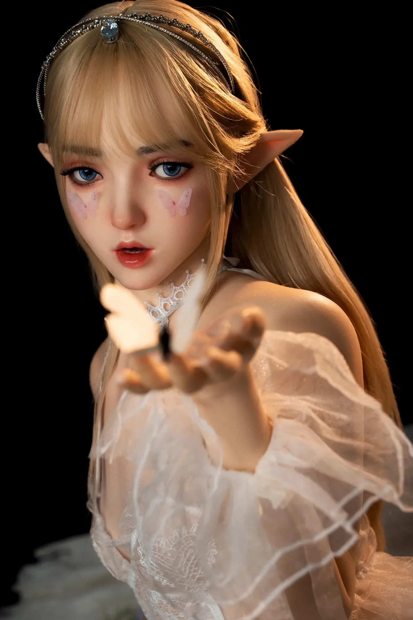4FT9/150CM A CUP SILICONE MINI ELF SEX DOLL M8 - RUTH view 3