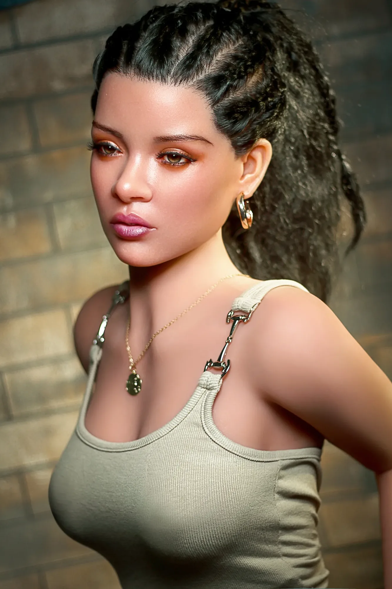5FT4/166CM C CUP SILICONE HEAD&TPE BODY SEX DOLL S13-2 - ATHENA
