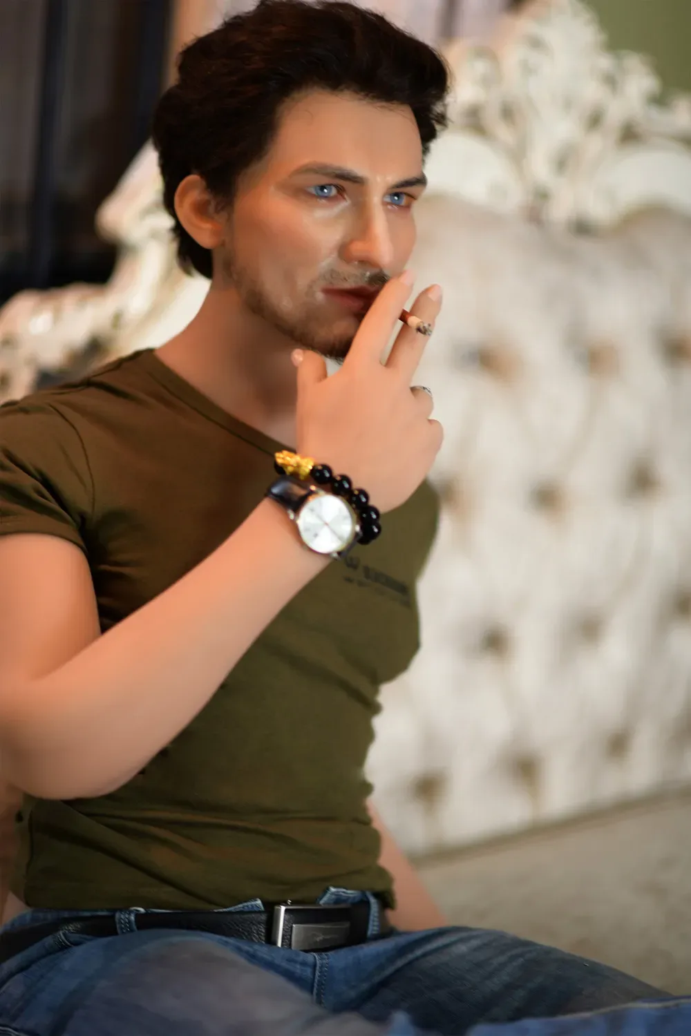 5FT6/170CM SILICONE HEAD&TPE BODY MALE SEX DOLL - STEVEN view 5