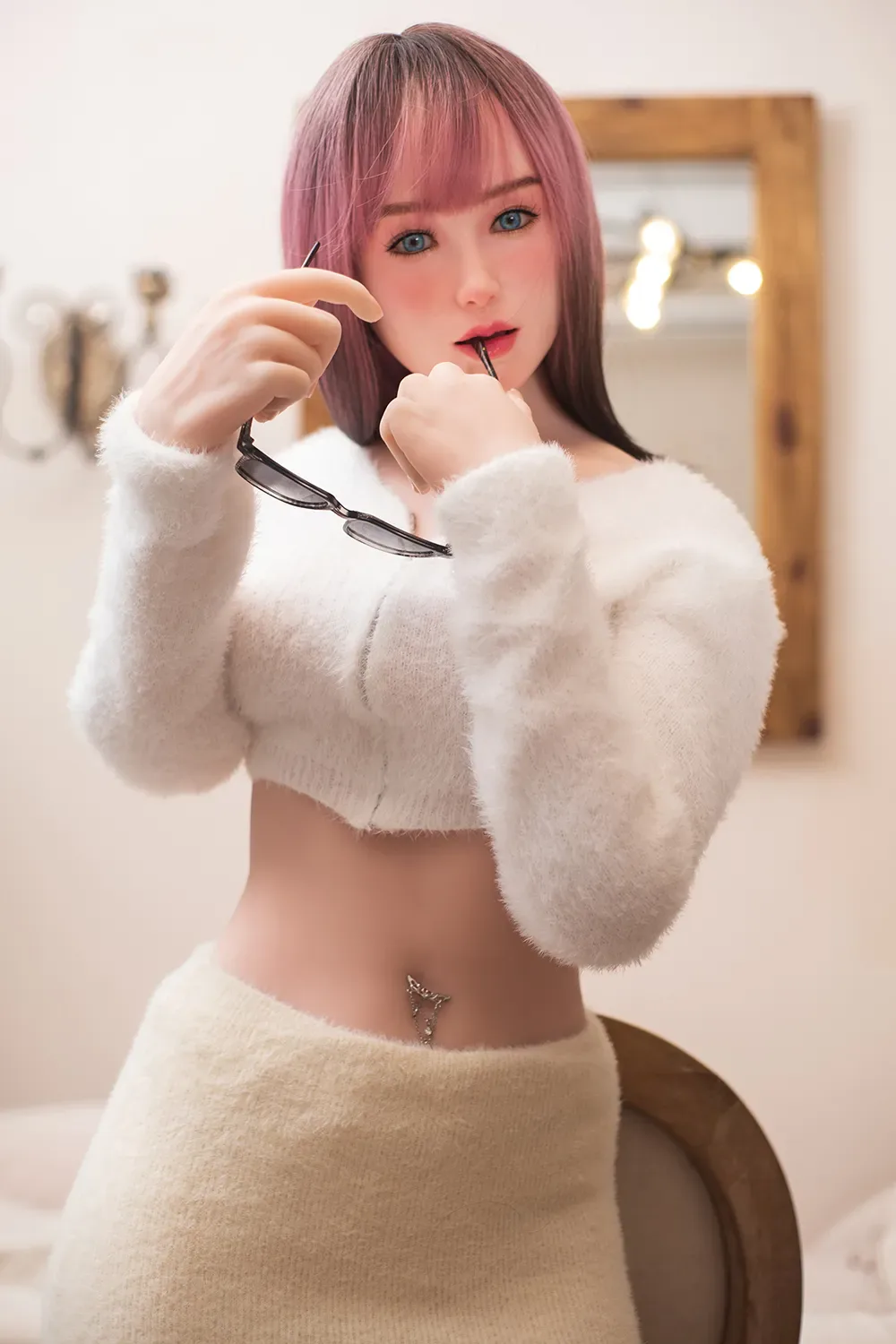 5FT2/157CM C CUP SILICONE HEAD ASIAN SEX DOLL - IRENE