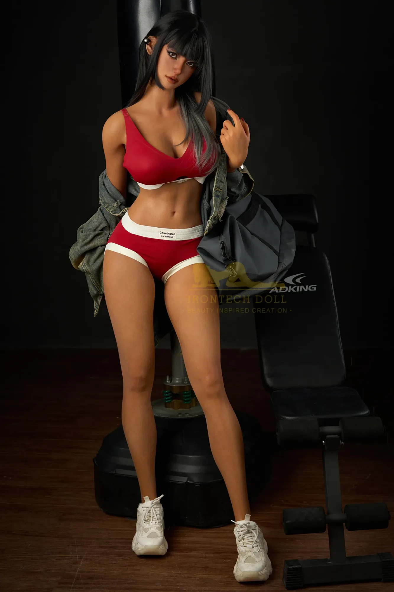5FT3/161CM F CUP SILICONE DARK TANNED ATHLETIC SEX DOLL S14 - MIKU view 8