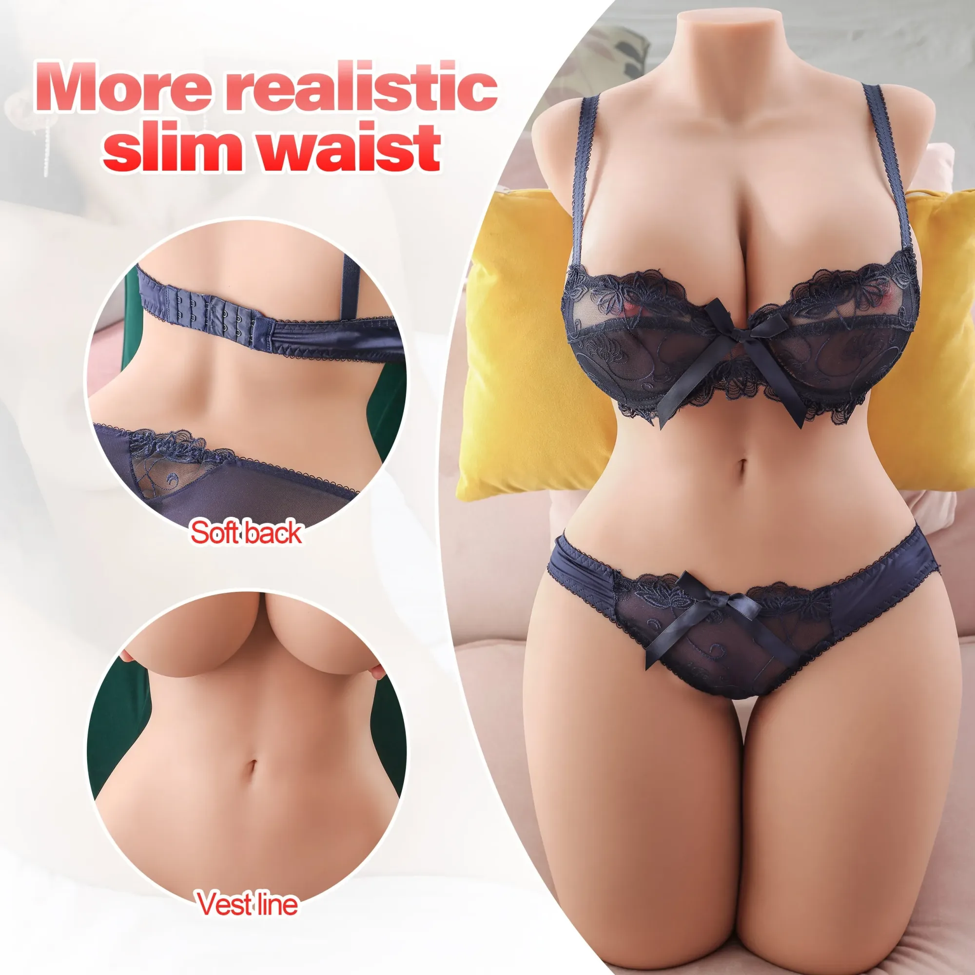MONA - 70.54LB LIFE-SIZE BBW SEX DOLL TORSO view 2