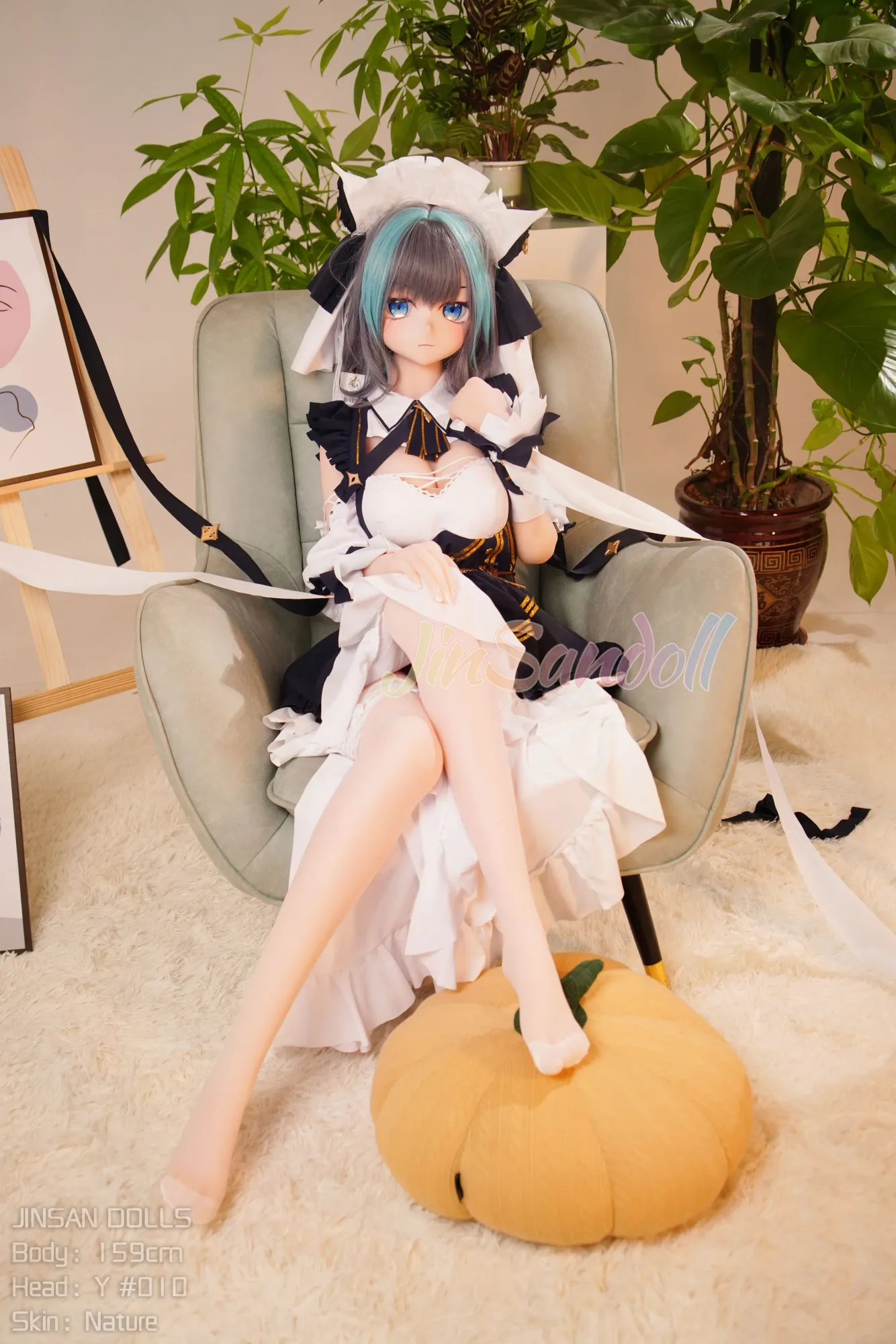 5FT3/159CM B CUP PVC HEAD ANIME TPE SEX DOLL - YUKIO view 7